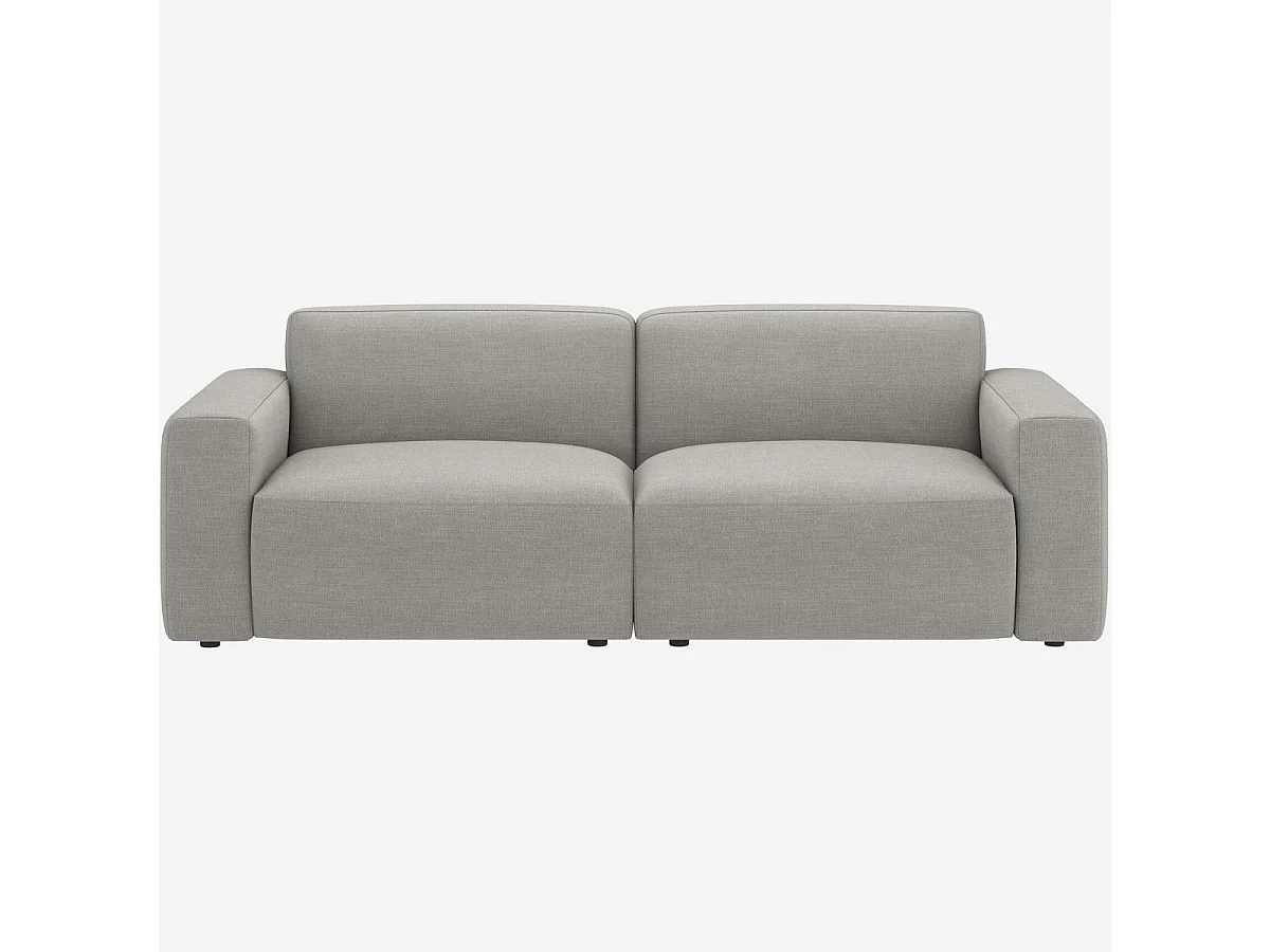 Habitat - Canapé 3 places en tissu - Gris perle - Cremi