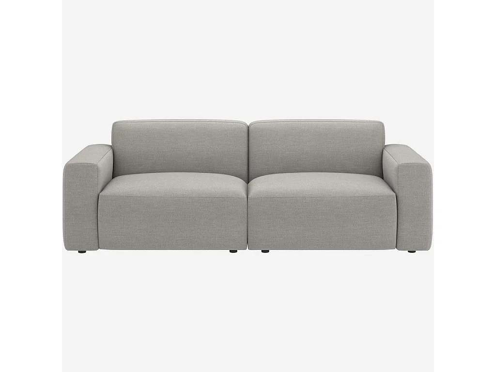 Habitat - Canapé 3 places en tissu - Gris perle - Cremi