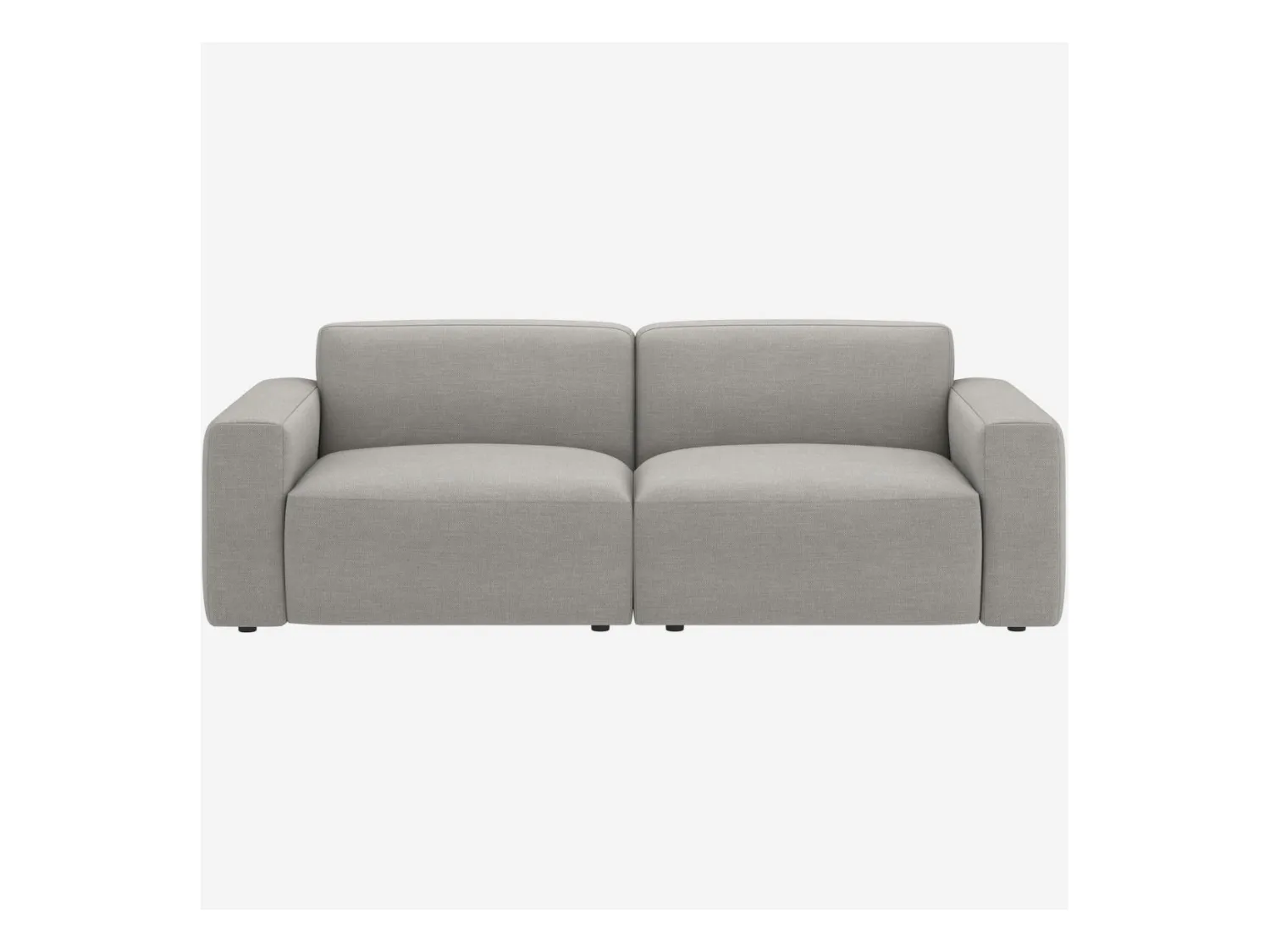 Habitat - Canapé 3 places en tissu - Gris perle - Cremi