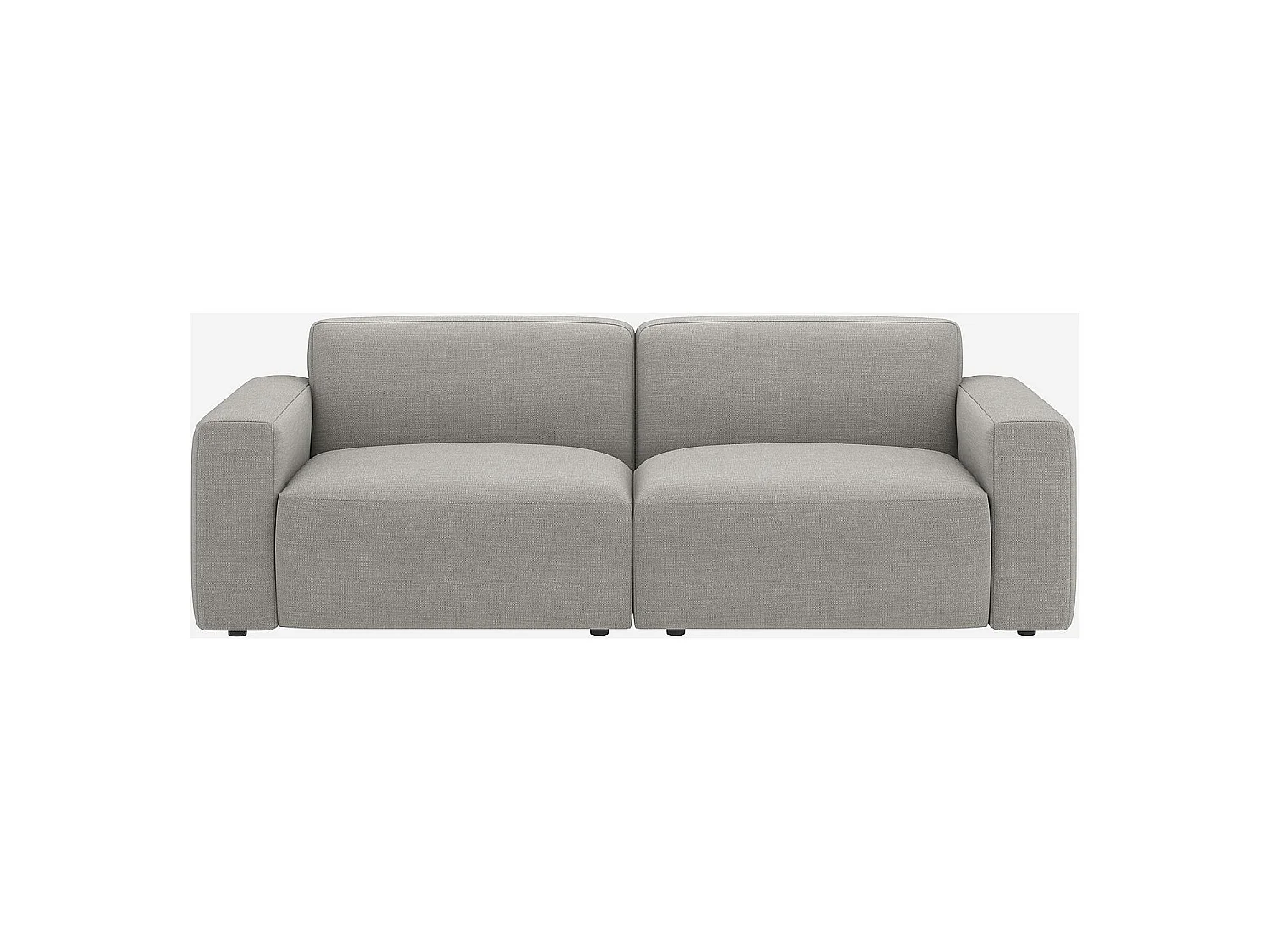 Habitat - Canapé 3 places en tissu - Gris perle - Cremi