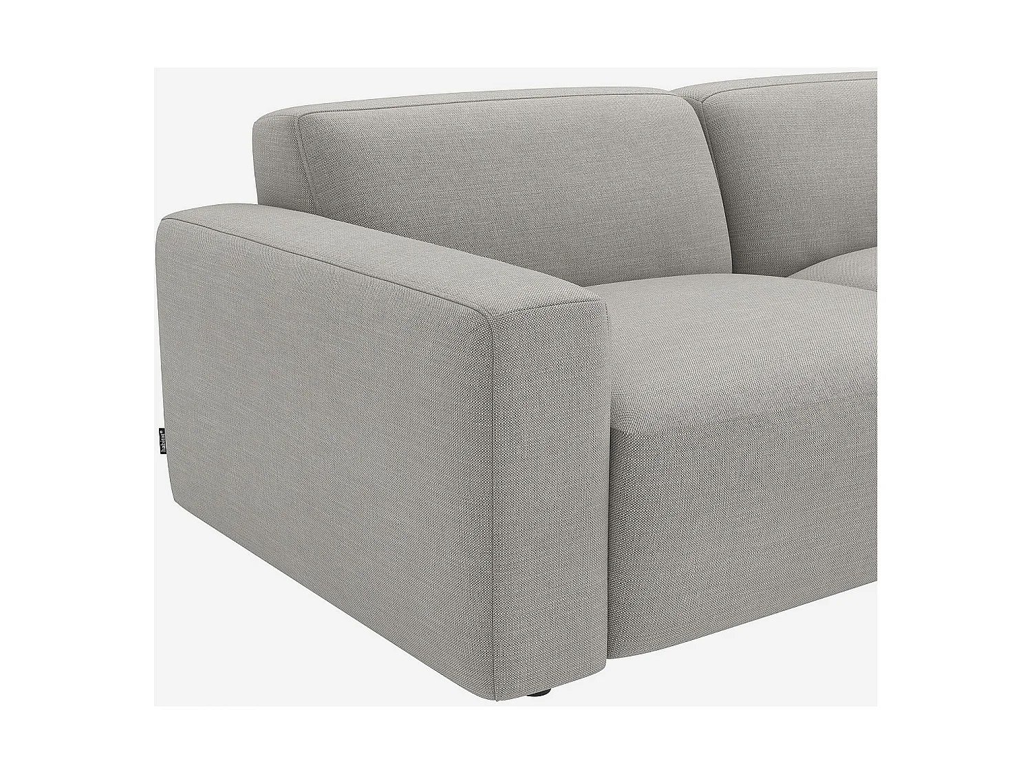 Habitat - Canapé 3 places en tissu - Gris perle - Cremi