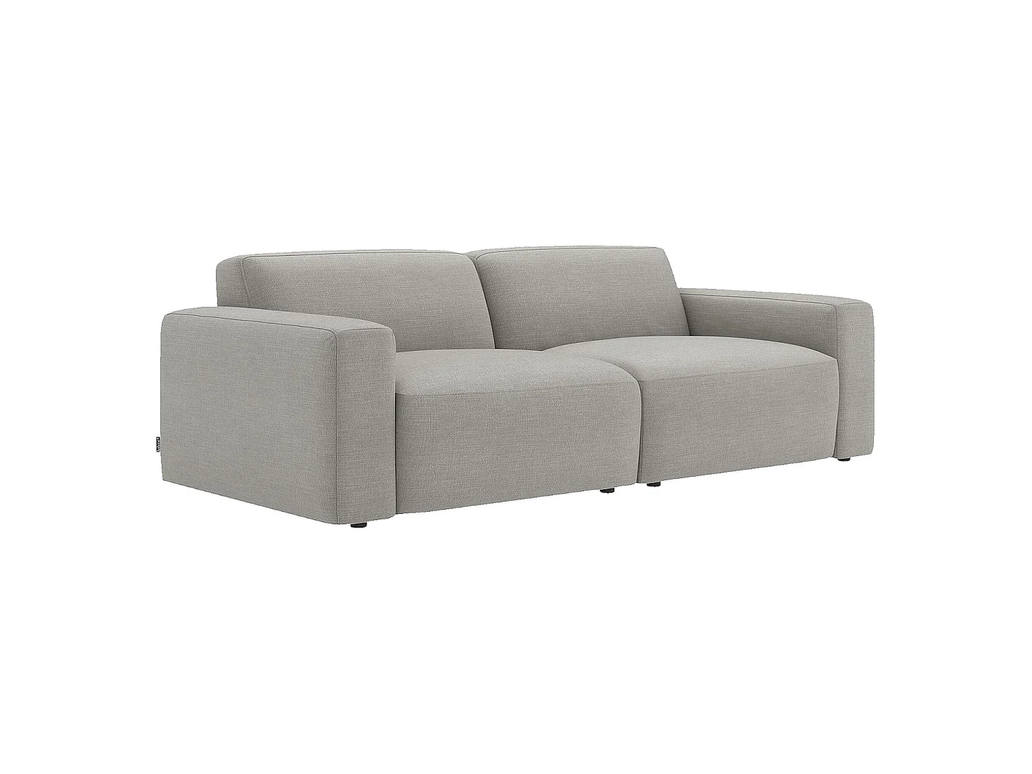 Habitat - Canapé 3 places en tissu - Gris perle - Cremi