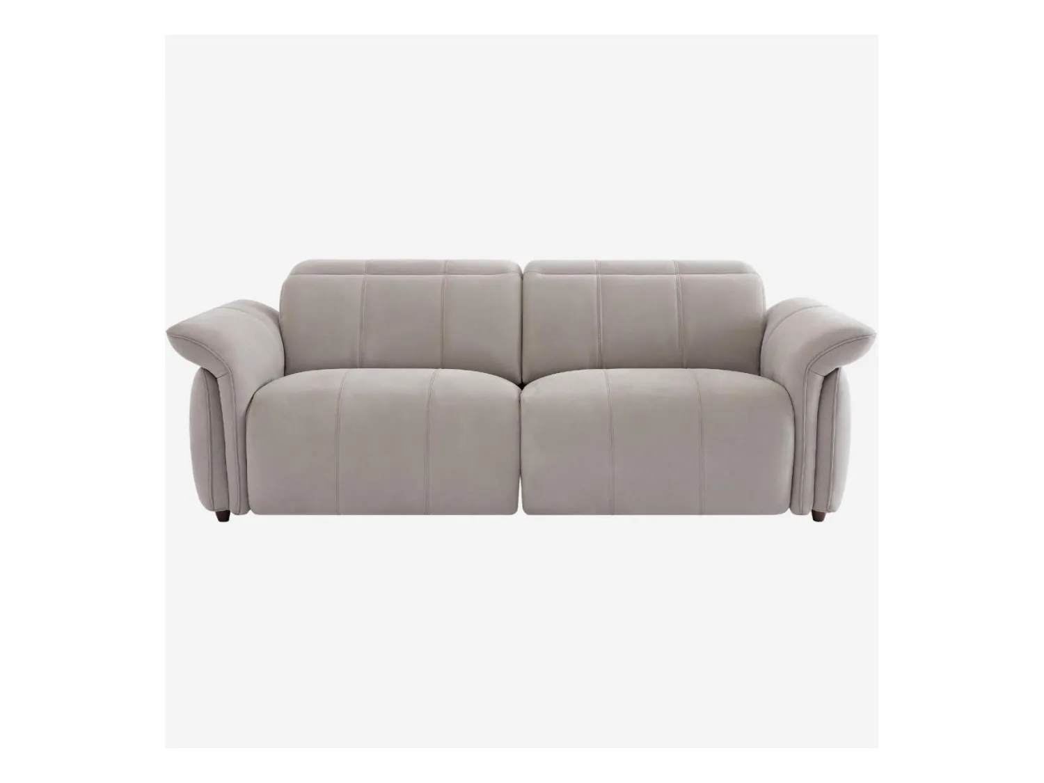 Habitat - Canapé 3 places relax électrique en suédine - Gris clair - Design by Joly Design - Brinda