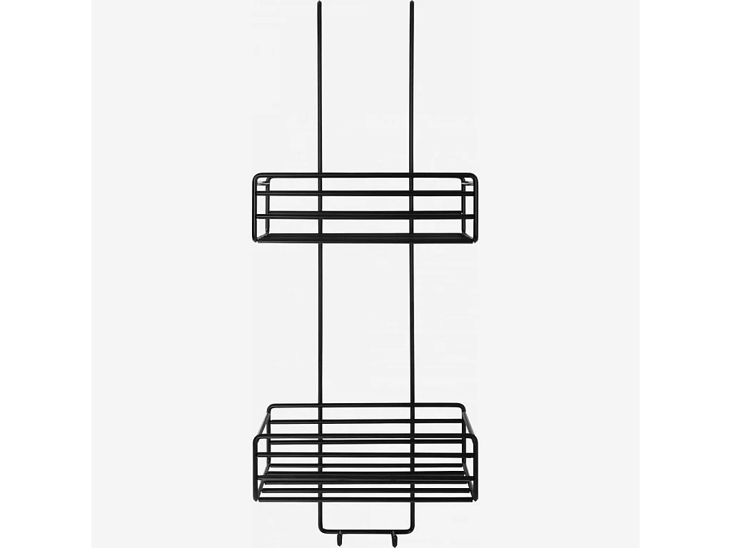 Habitat - Etagère de douche en métal - 28 x 19 x 75 cm - Noir - Alicia