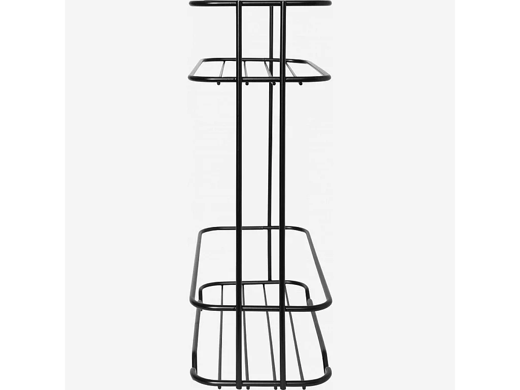 Habitat - Panier de bain 2 étagères en métal - Noir - Atela