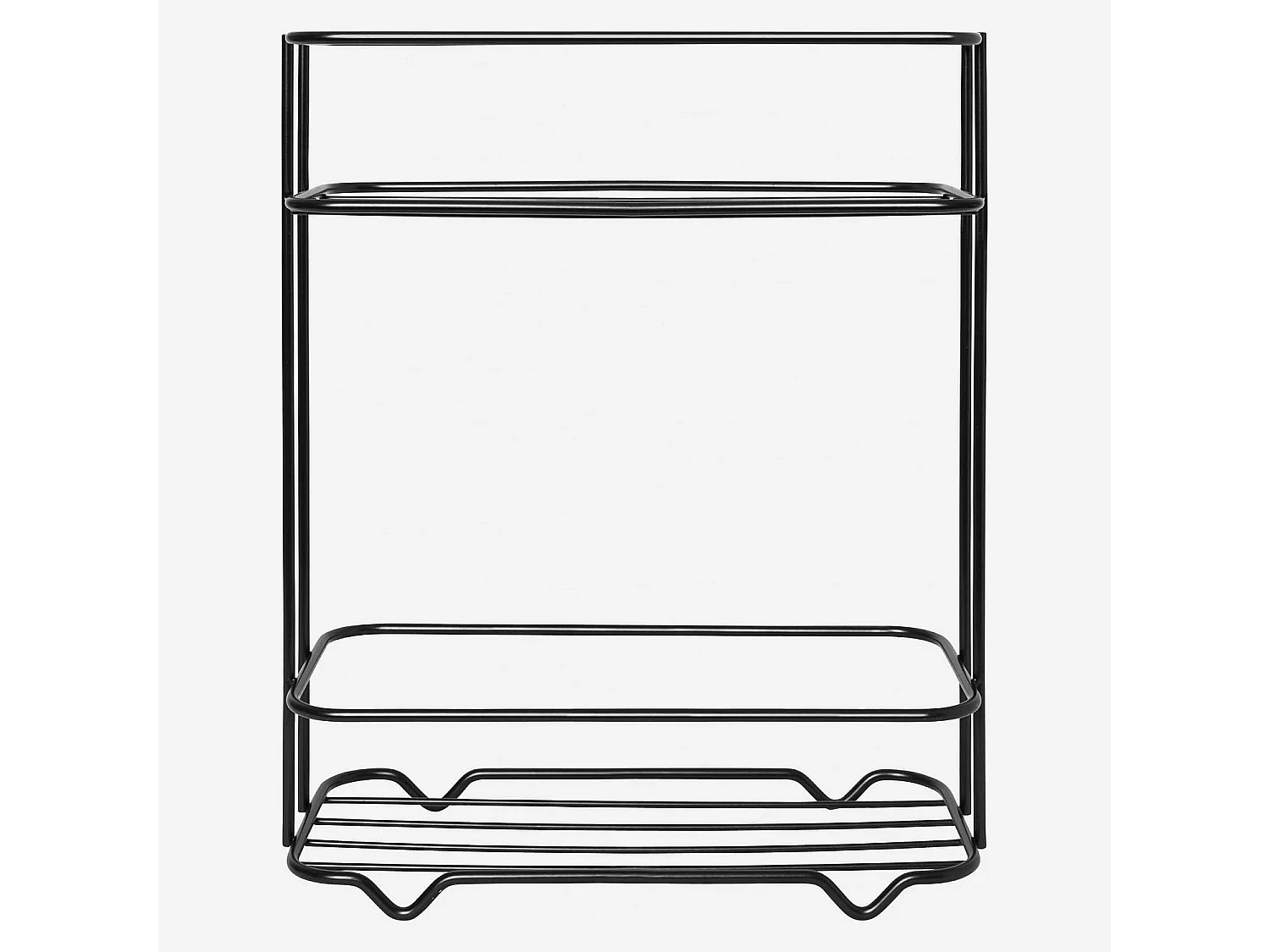 Habitat - Panier de bain 2 étagères en métal - Noir - Atela