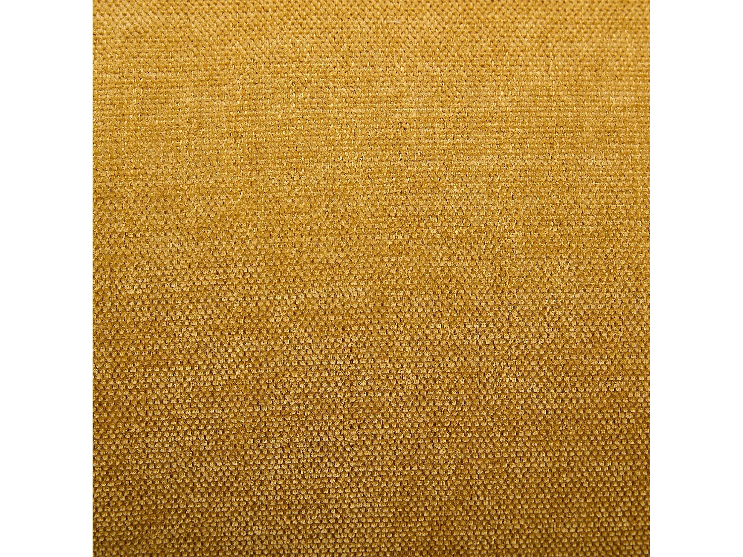 Habitat - Fauteuil pivotant avec repose-pieds en tissu et métal chromé - Jaune ocre ODERZO