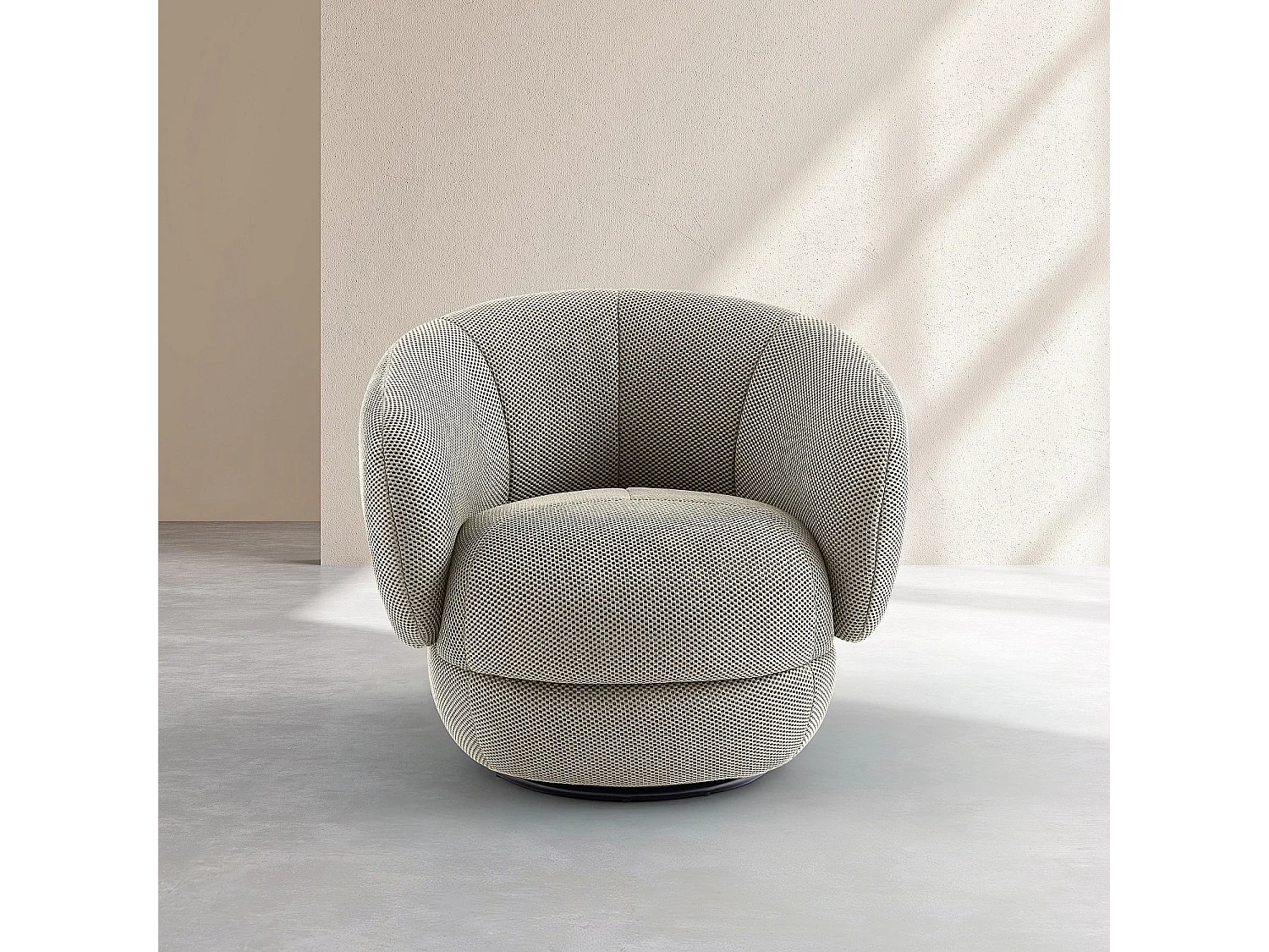 Fauteuil pivotant en tissu 3D - Sable