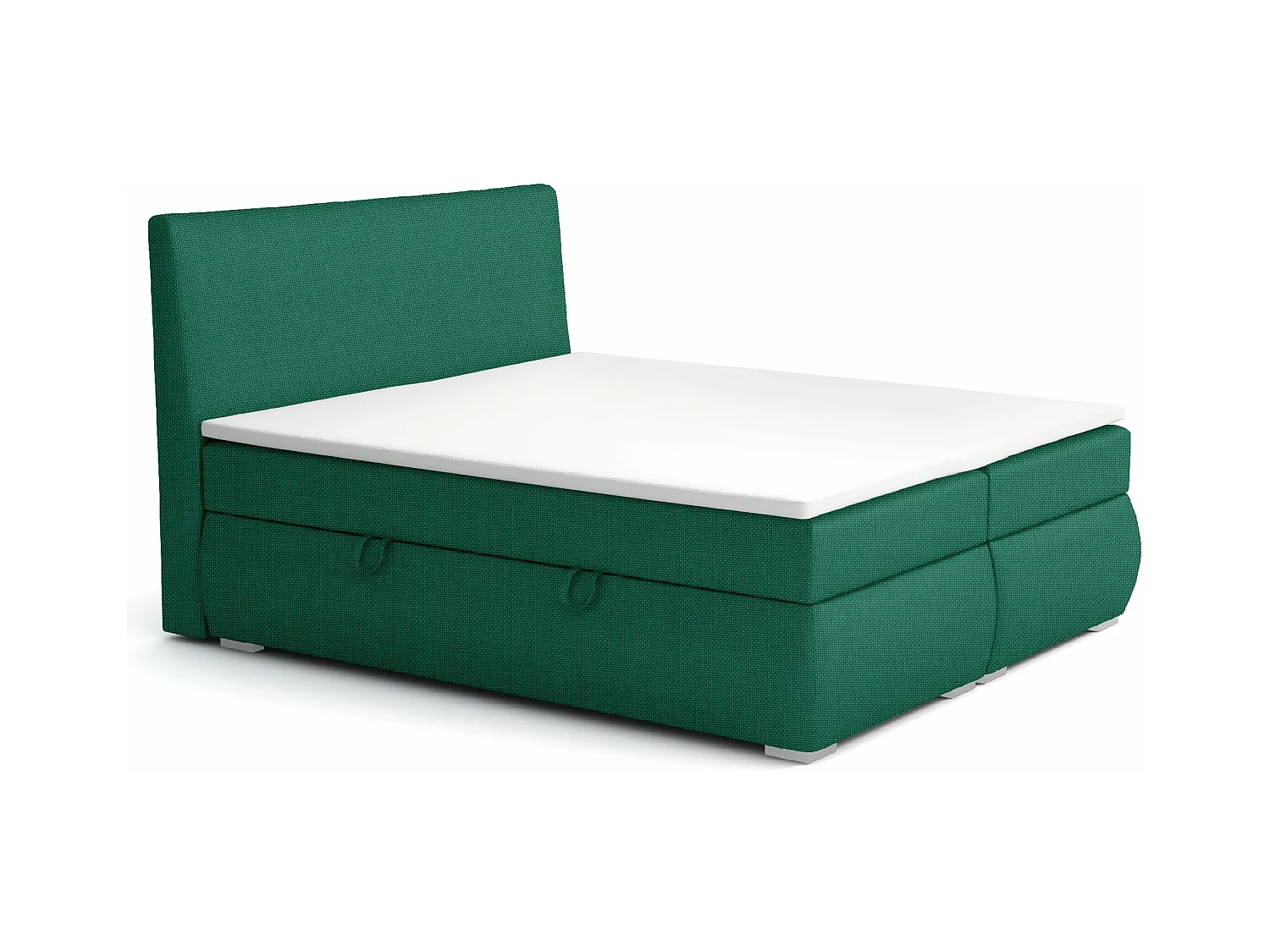 LIT BOXSPRING avec tiroirs de rangement Buffalo 180x200 cm, Fancy 36 (Vert)