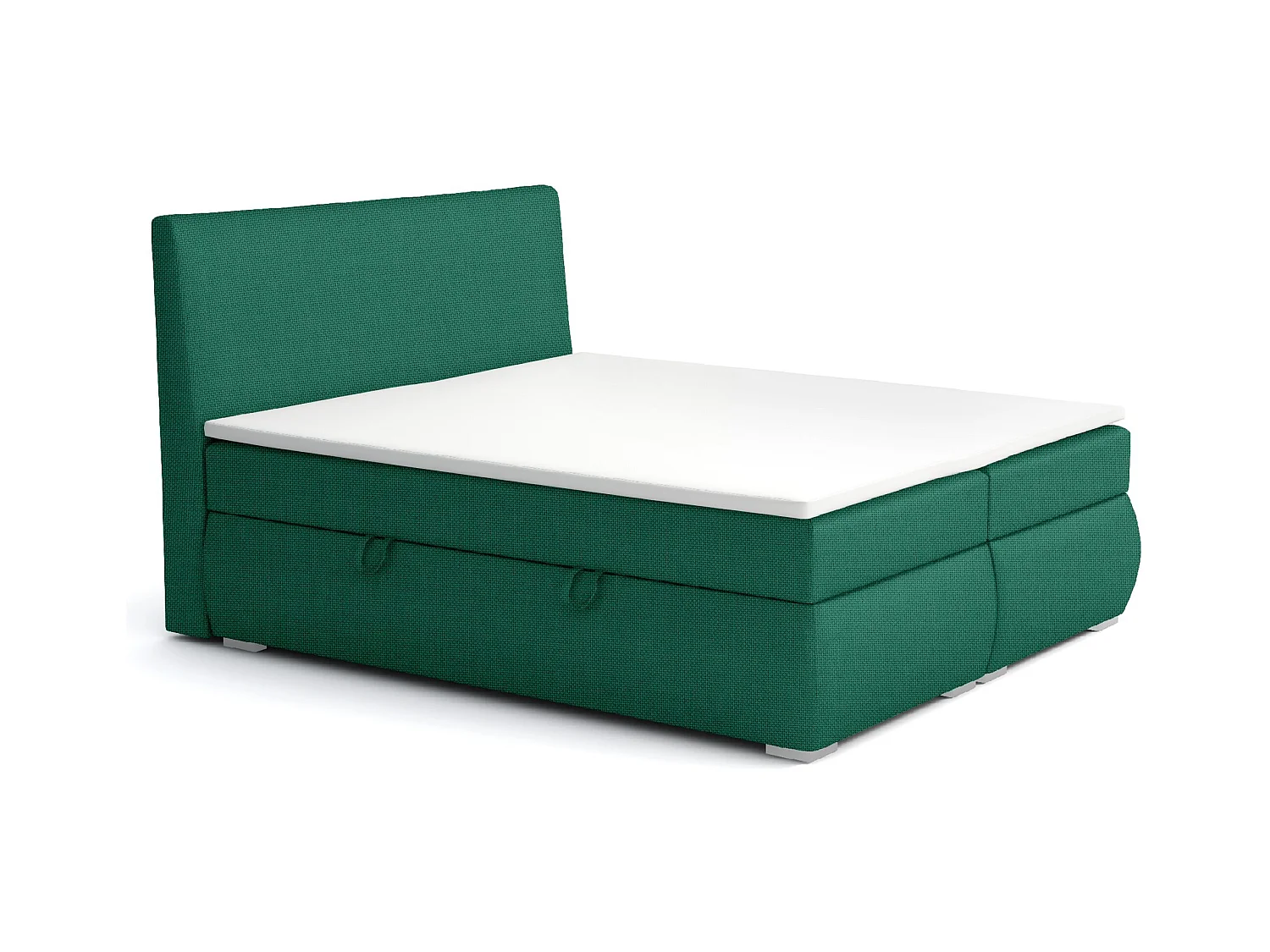 LIT BOXSPRING avec tiroirs de rangement Buffalo 200x200 cm, Fancy 36 (Vert)