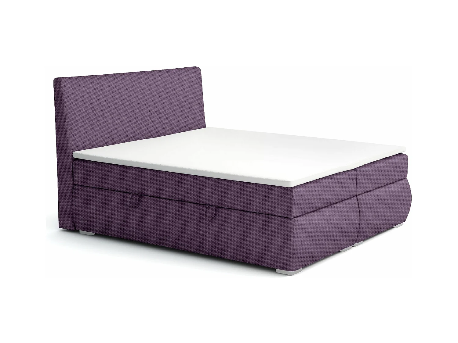 LIT BOXSPRING avec tiroirs de rangement Buffalo 180x200 cm, Orinoco 65 (Violet foncé)
