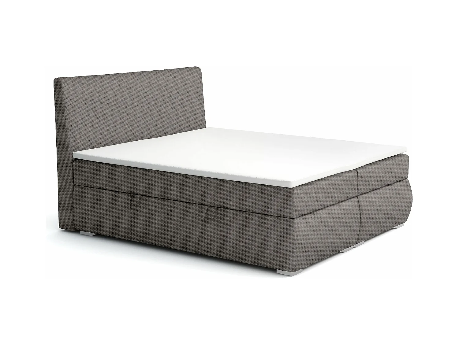 LIT BOXSPRING avec tiroirs de rangement Buffalo 180x200 cm, Lux 06 (Gris)