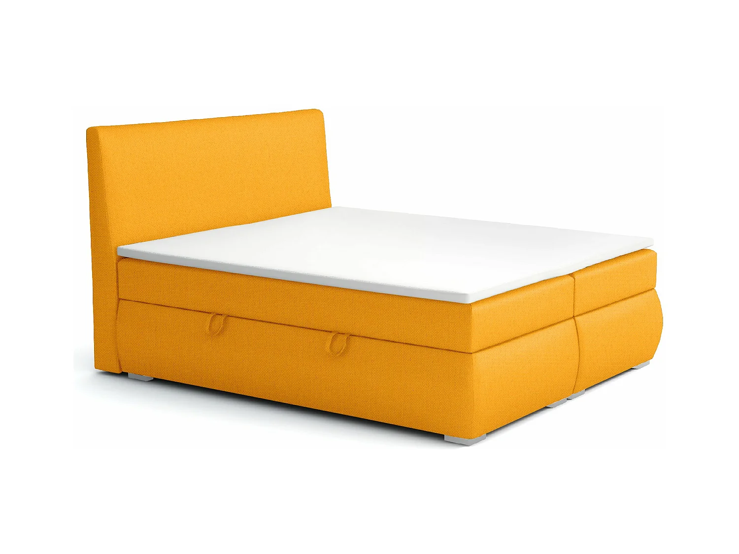 BOXSPRINGBETT mit Bettkästen Buffalo 200x200 cm, Fancy 48 (Gelb)