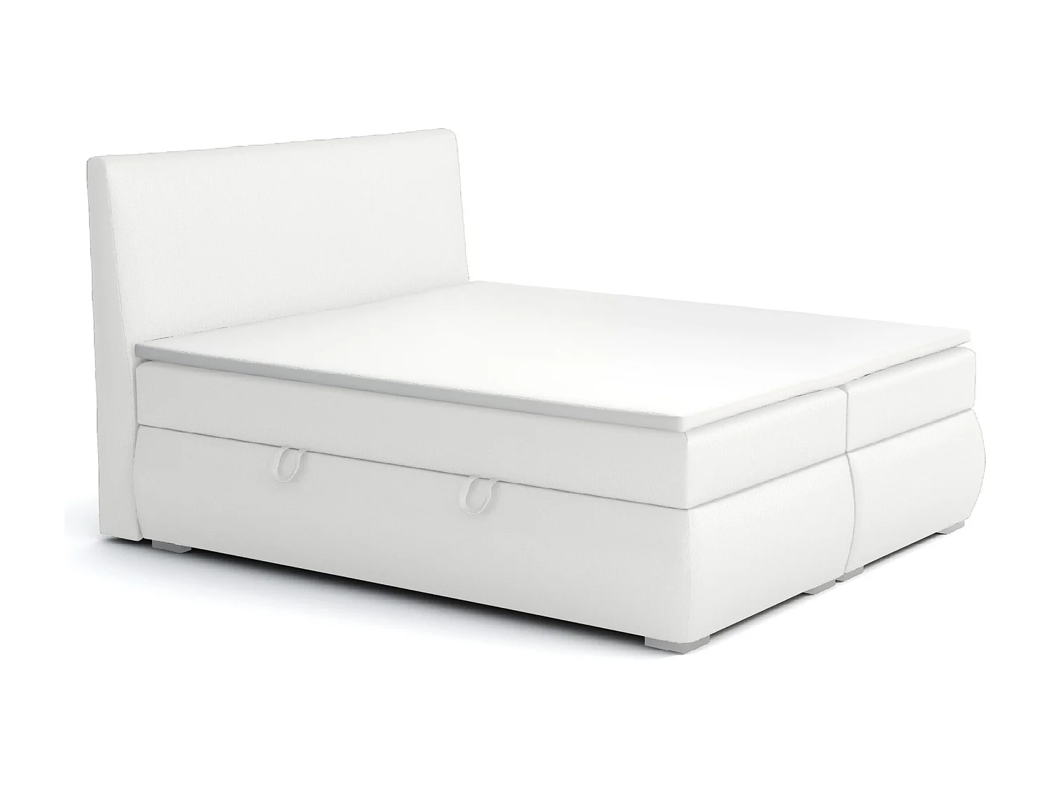 BOXSPRINGBETT mit Bettkästen Buffalo 140x200 cm, Soft 17 (Weiss)