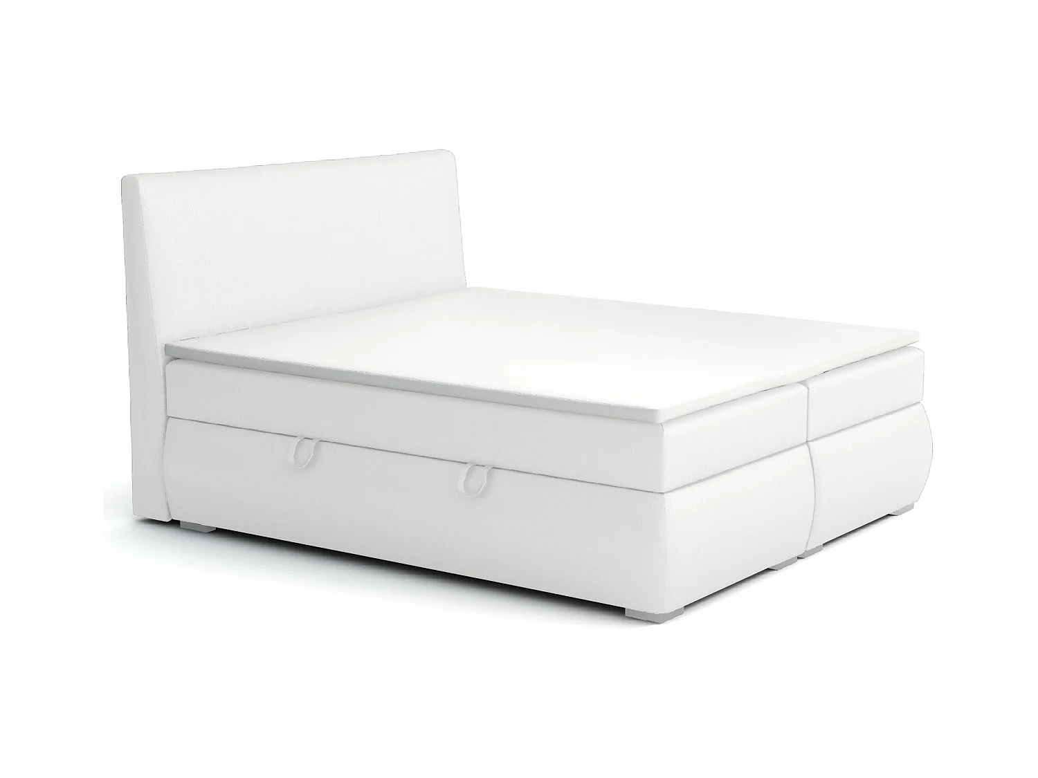 LIT BOXSPRING avec tiroirs de rangement Buffalo 180x200 cm, Soft 17 (Blanc)