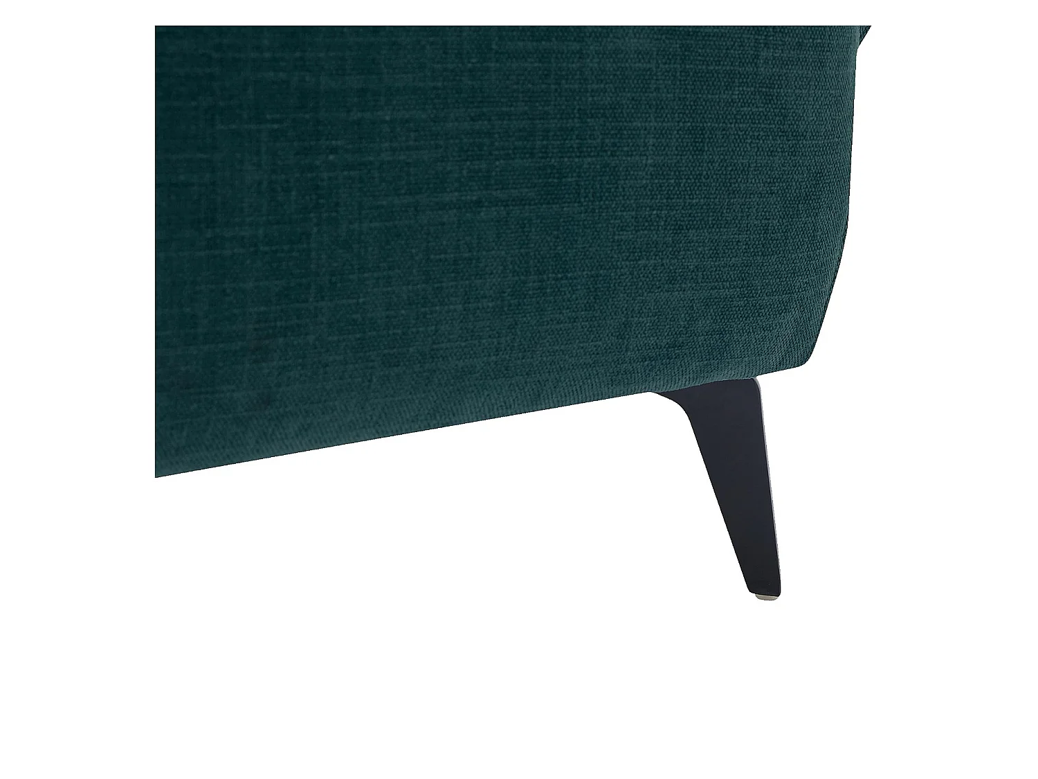 Habitat - Fauteuil en tissu et métal noir - Bleu canard - Design by Nicole Aptel - Brecio