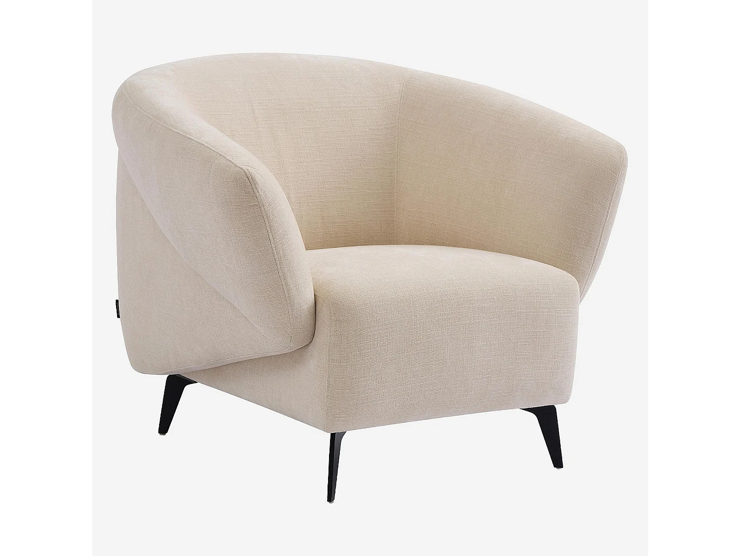 Habitat - Fauteuil en tissu - Crème - Design by Nicole Aptel - Brecio