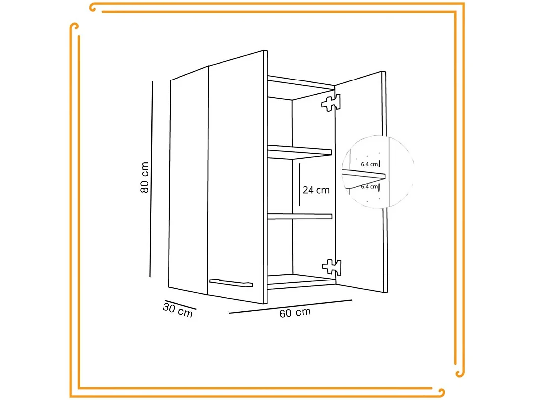 Hängendes Badezimmerschrank 60 cm über Waschbecken Waschmaschine Regale Eiche Craft Schwarz