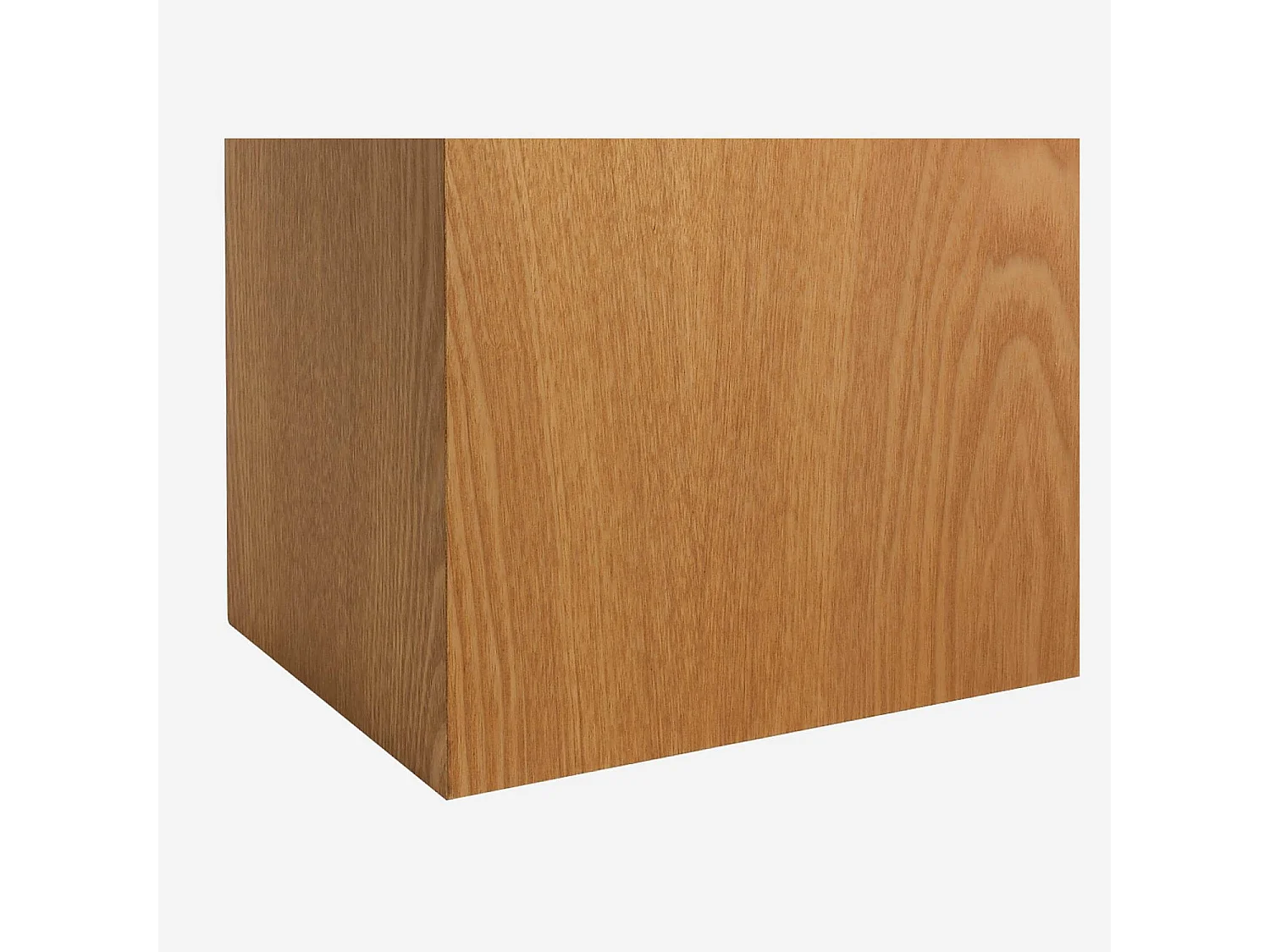 Habitat - Poubelle de bureau en bois avec intérieur laqué blanc - Array