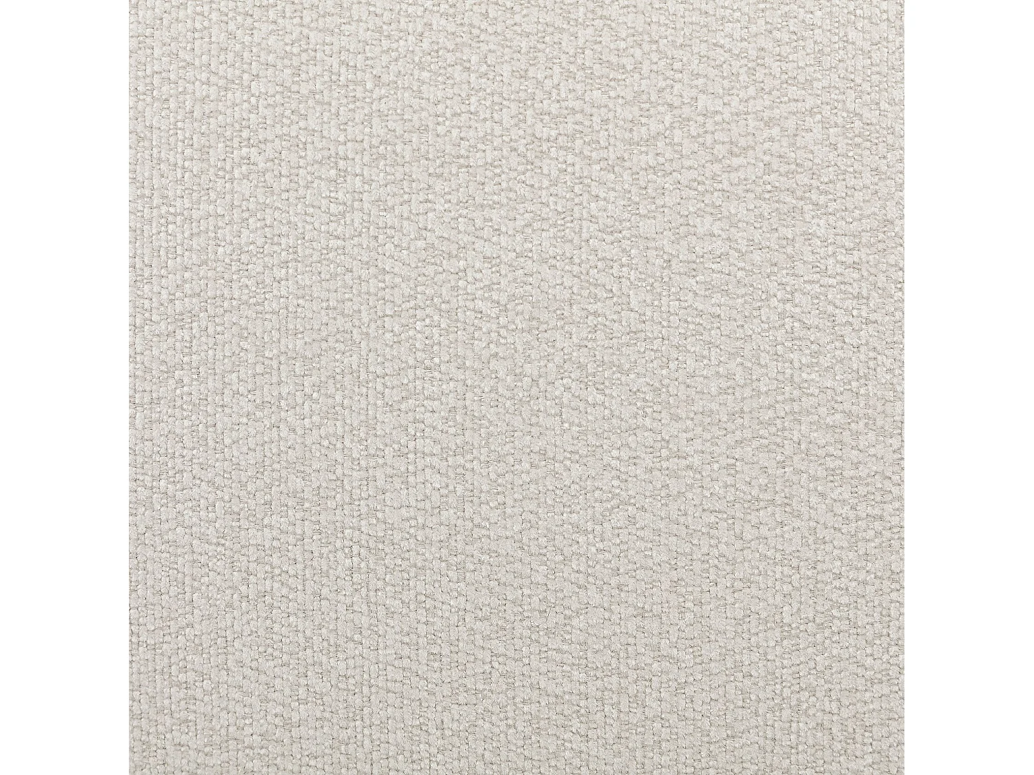 Lit coffre 180 x 200 cm en tissu bouclette courte - Beige meringue