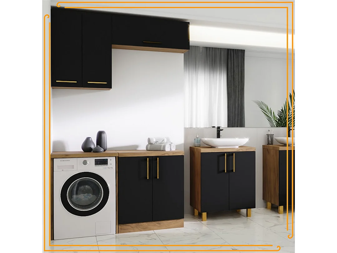 Badkamerkast Staand 60 cm Onder Wastafelblad Witte Commode