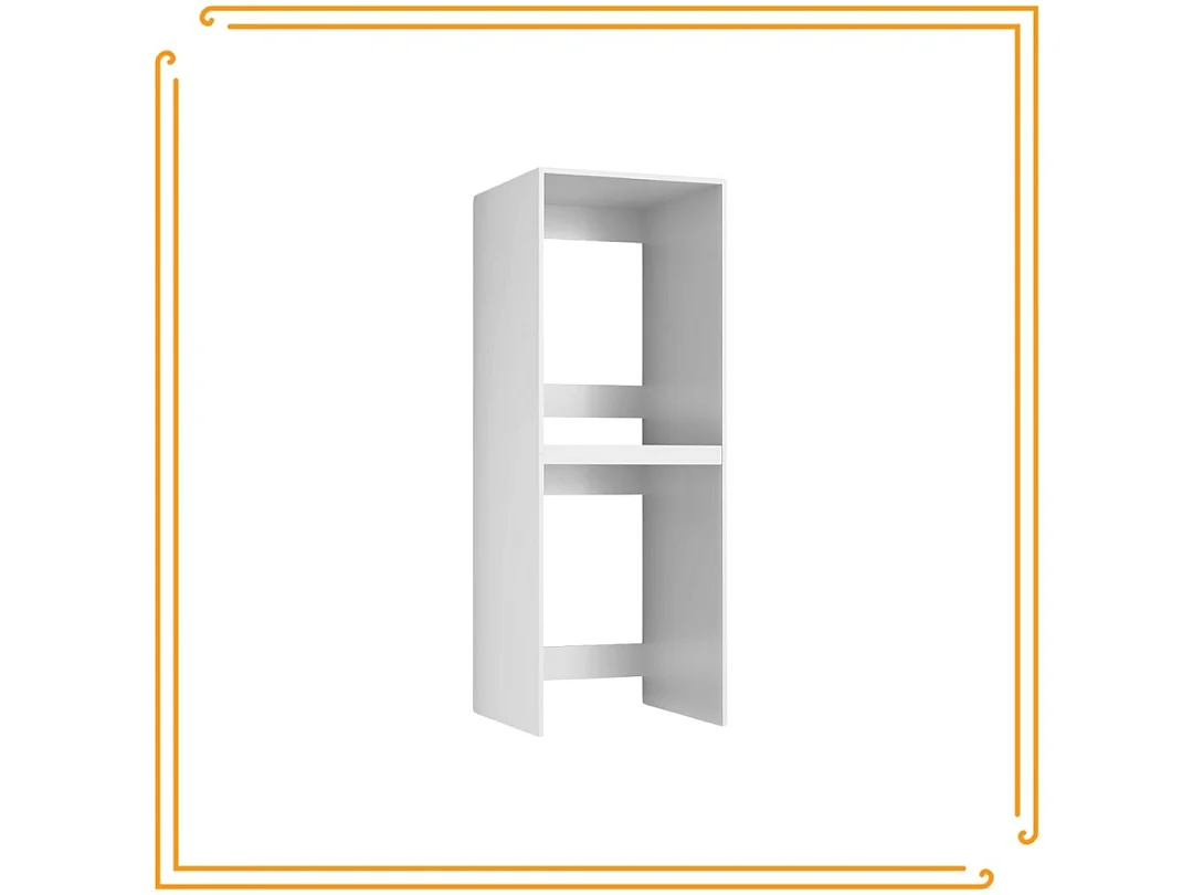 Kast voor Badkamer Boven Wasmachine en Droger Kolomkast Wit Inbouwapparatuur