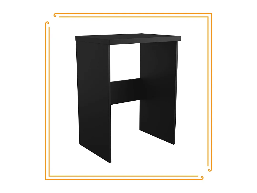 Armoire de salle de bain pour machine à laver et sèche-linge en noir. Idéal pour ranger vos appareils électroménagers.