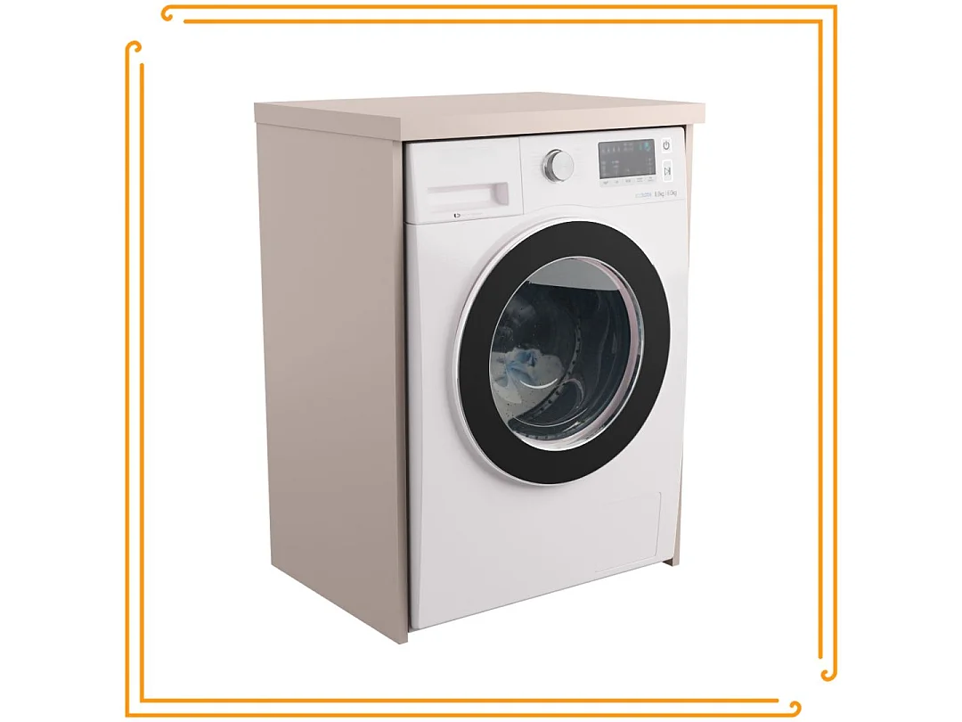 Kast voor Badkamer Boven Wasmachine Droger Kolomkast Opbergkast Kasjmier