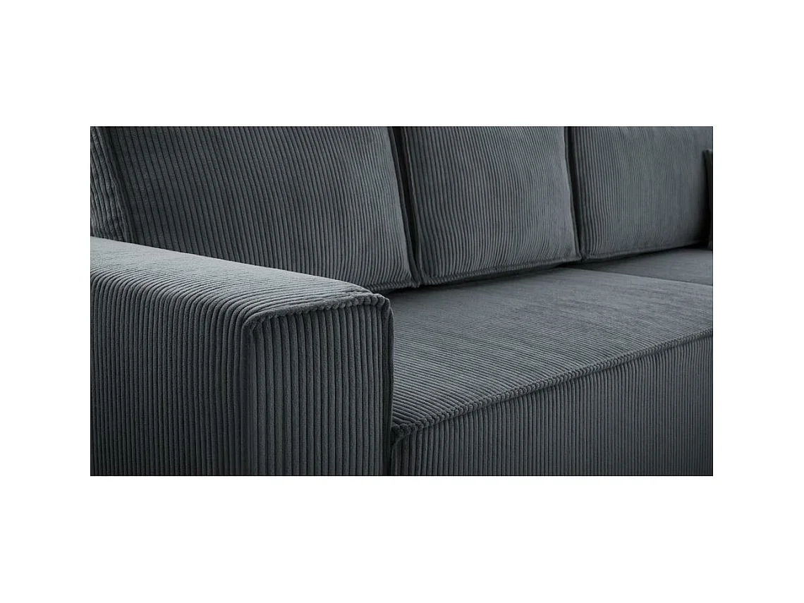 WOHNLANDSCHAFT Parys U mit Schlaffunktion grau