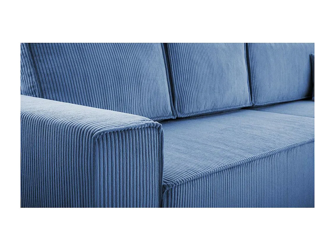 WOHNLANDSCHAFT Parys U mit Schlaffunktion blau