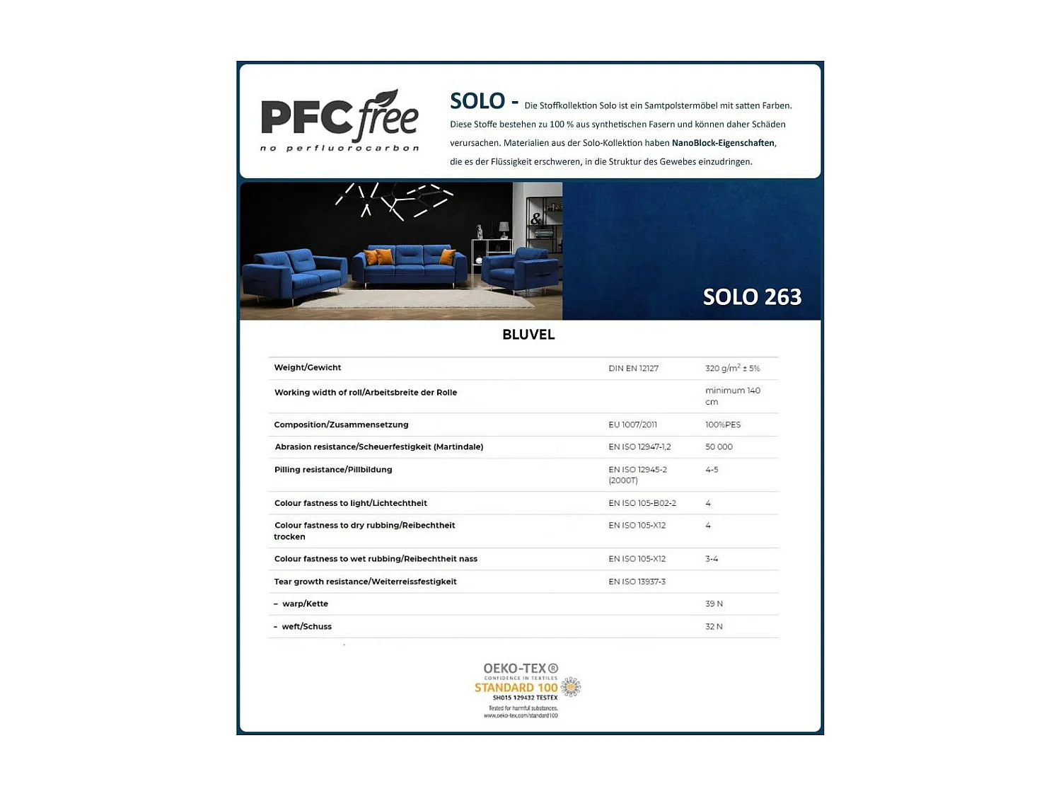 3-SITZER SOFA Venezia dunkelblau mit schwarzen Beinen