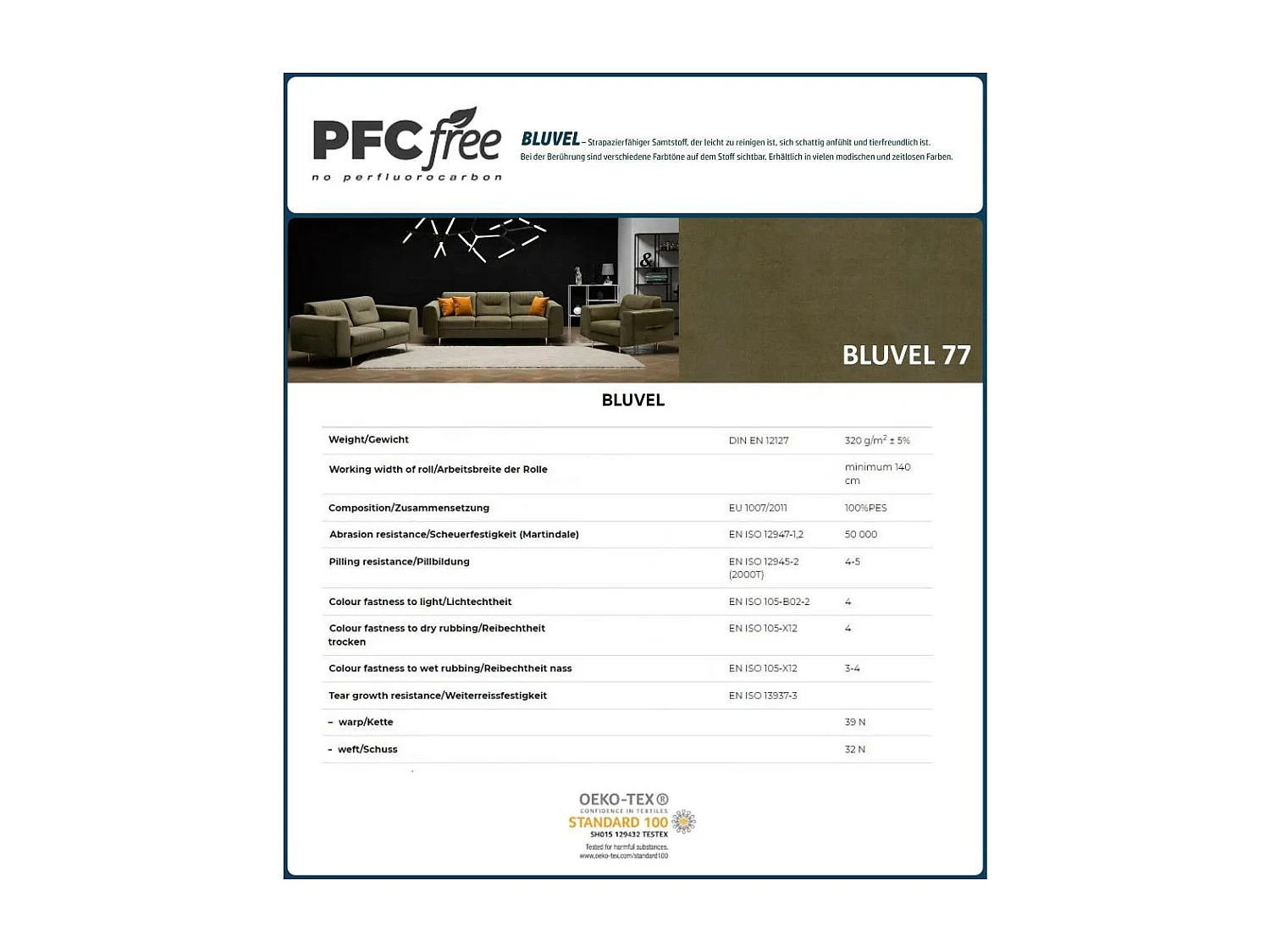 3-SITZER SOFA Venezia olivgrün mit goldenen Beinen