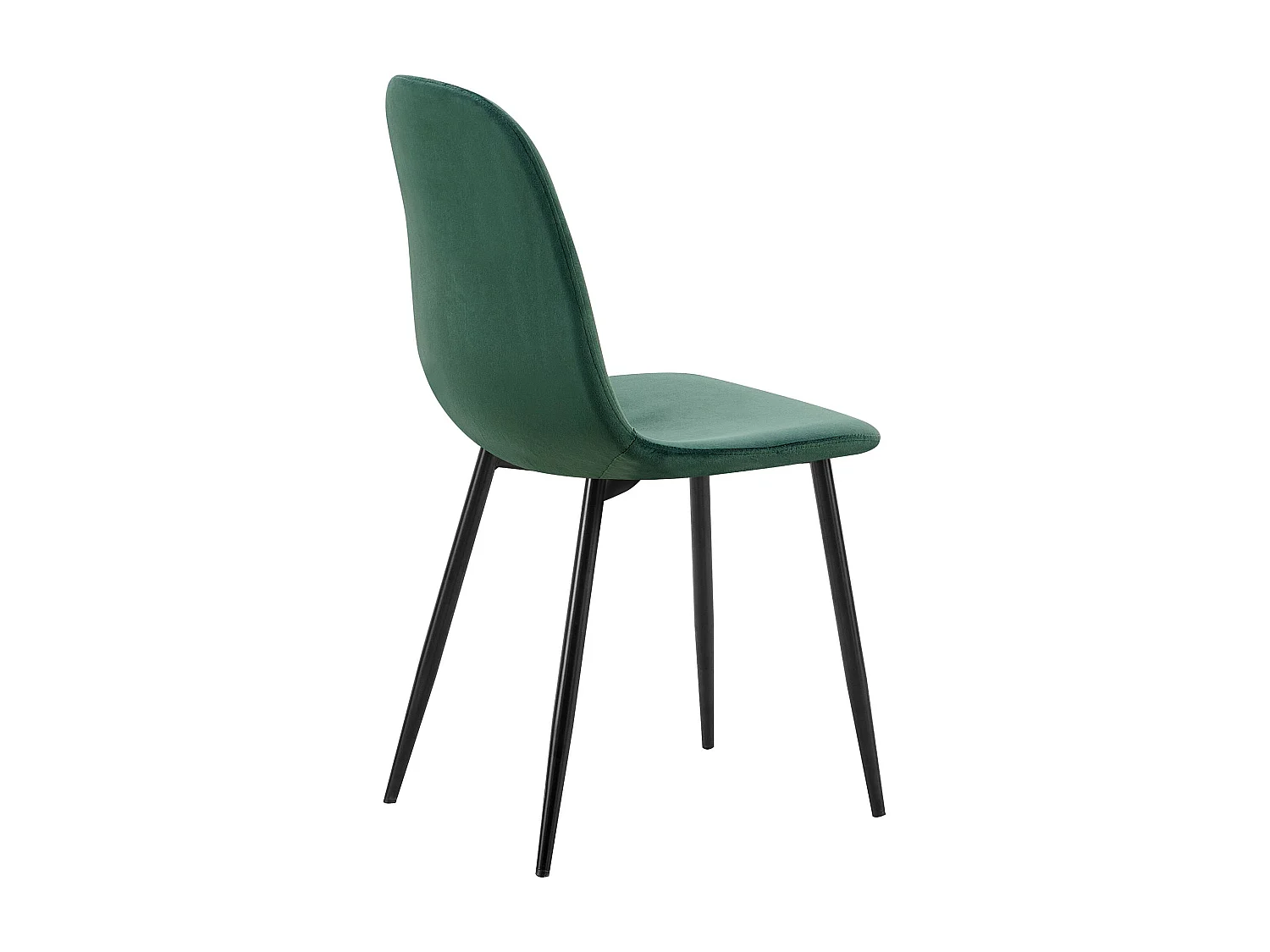 Lot de 4  chaise salle à manger - Velours - Vert - Baxter