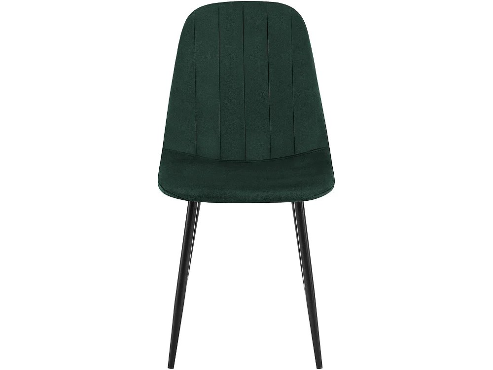 Lot de 4  chaise salle à manger - Velours - Vert - Baxter
