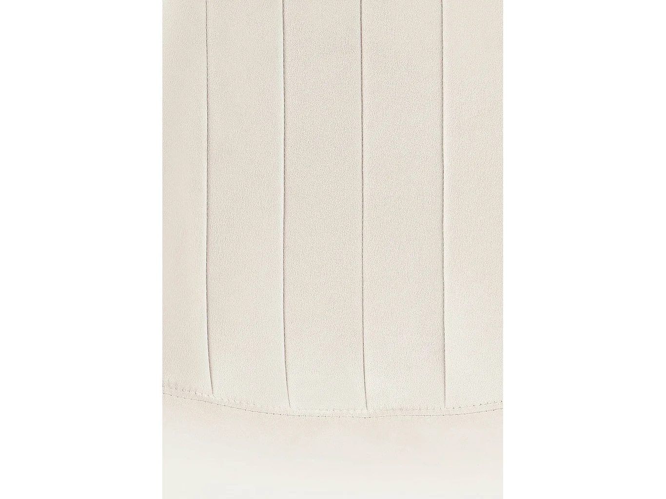 Lot de 4  chaise salle à manger - Velours - Blanc crème - Baxter