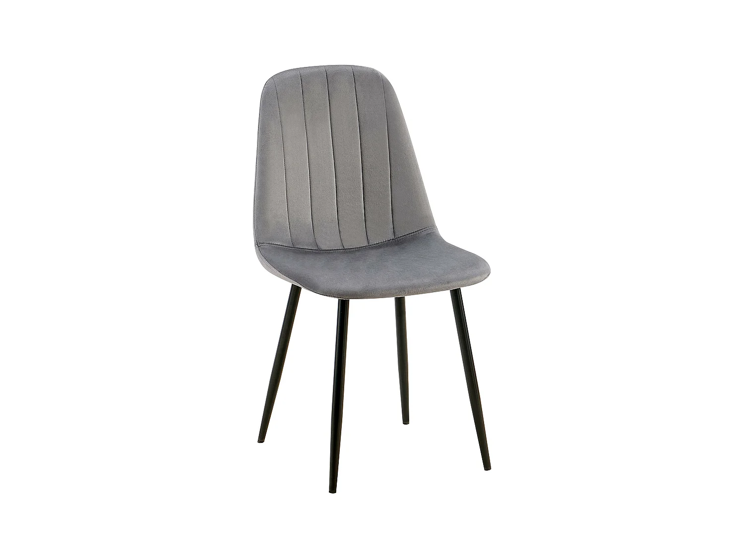 chaise salle à manger - Métal - Gris foncé - Baxter