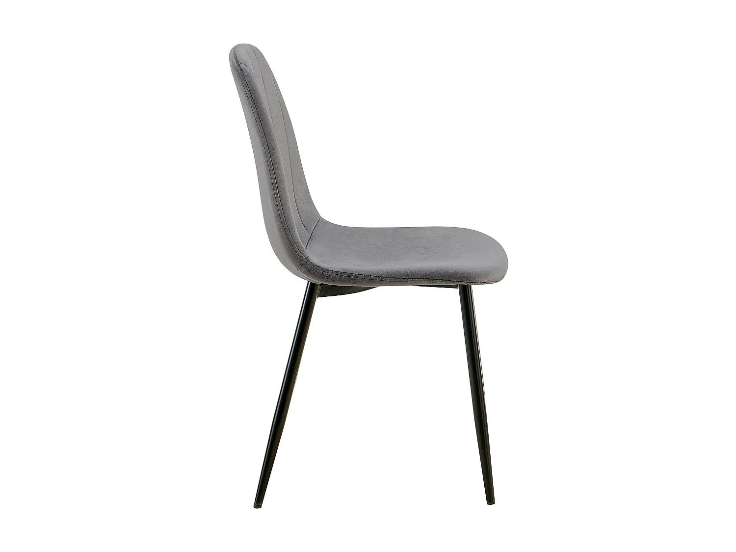 chaise salle à manger - Métal - Gris foncé - Baxter