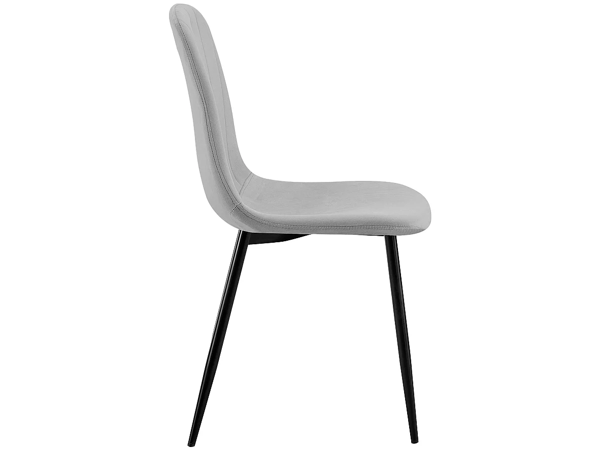 chaise salle à manger - Métal - Gris - Baxter