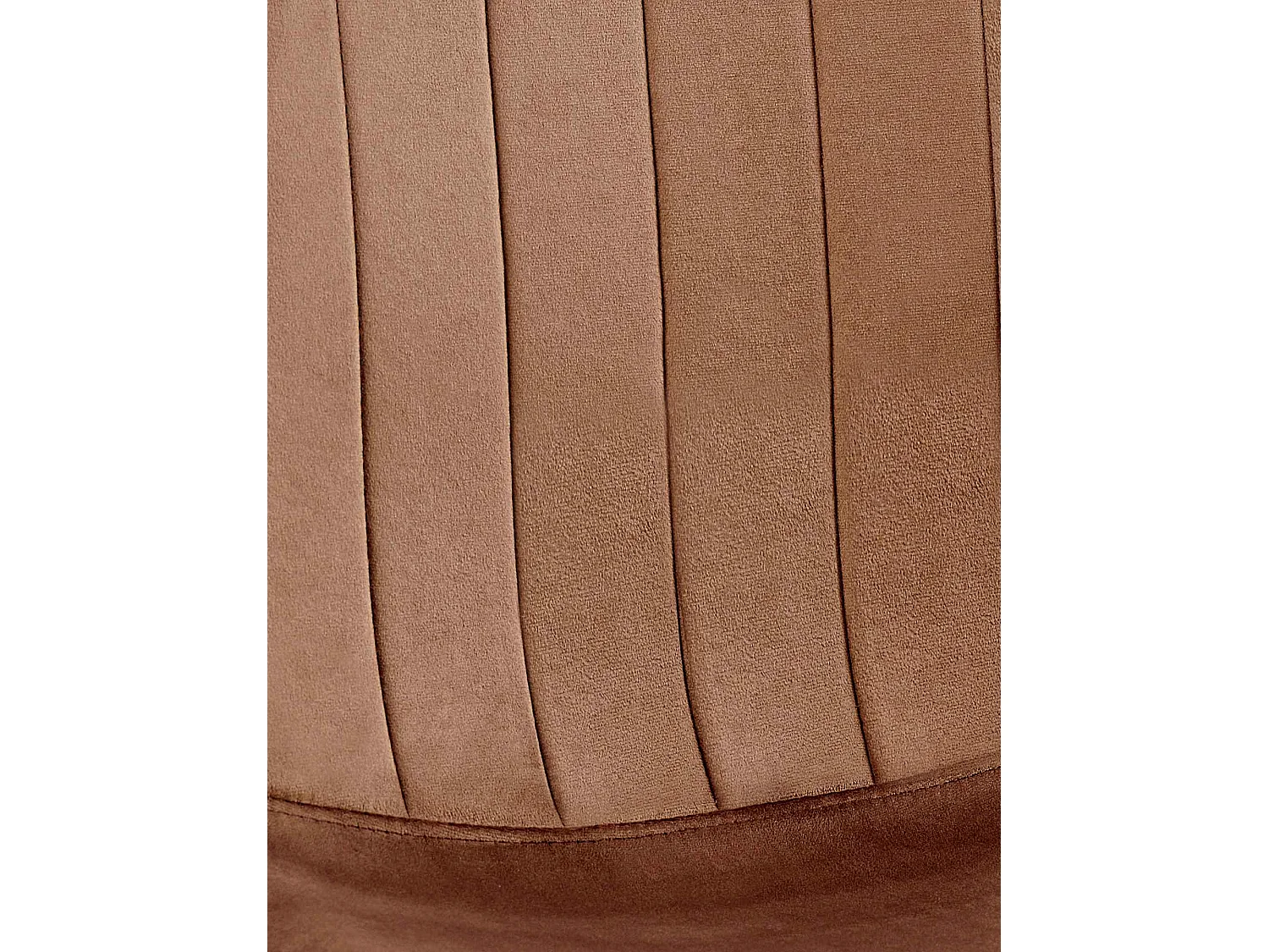 Lot de 4  chaise salle à manger - Velours - Marron - Baxter