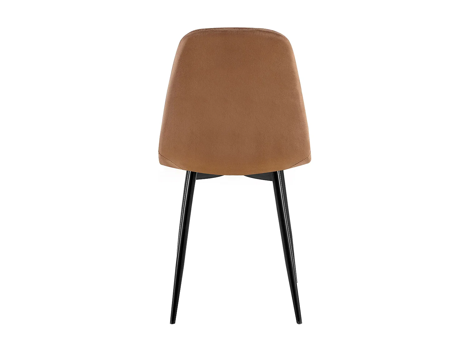 Lot de 4  chaise salle à manger - Velours - Marron - Baxter