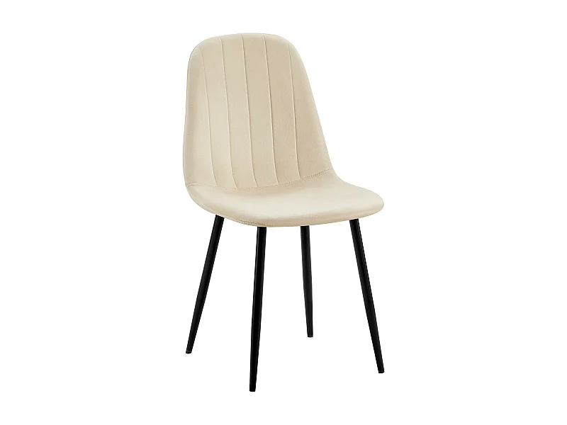 chaise salle à manger - Métal - Crème - Baxter