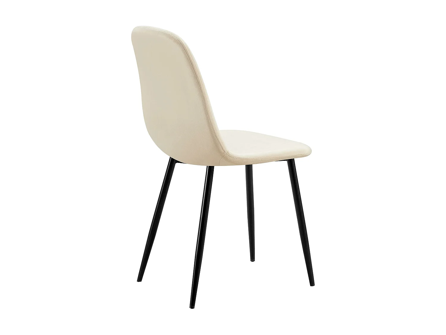 chaise salle à manger - Métal - Crème - Baxter