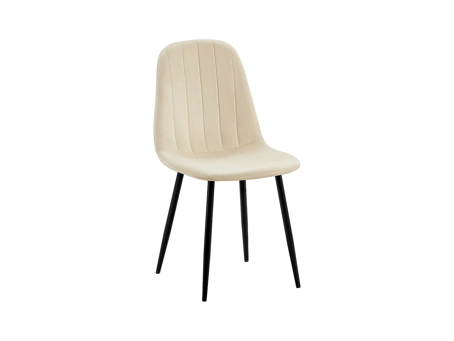 chaise salle à manger - Métal - Crème - Baxter