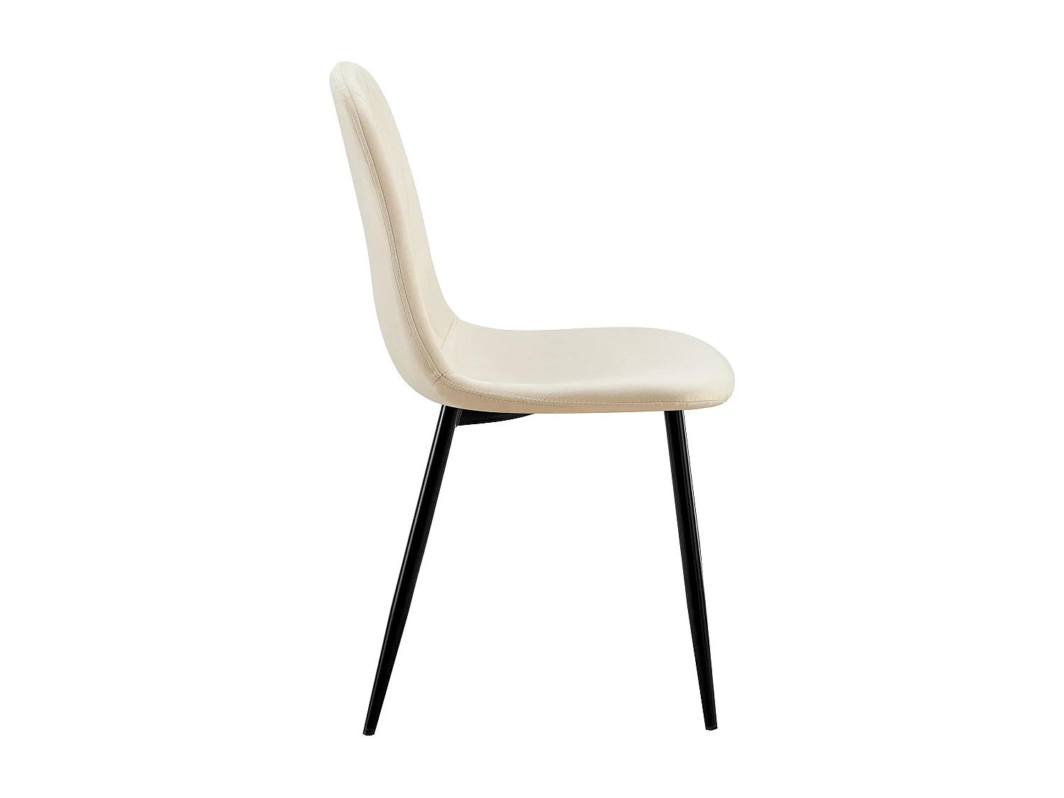 chaise salle à manger - Métal - Crème - Baxter