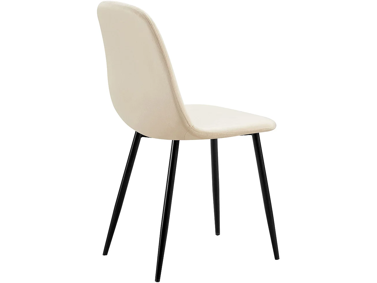 chaise salle à manger - Métal - Crème - Baxter