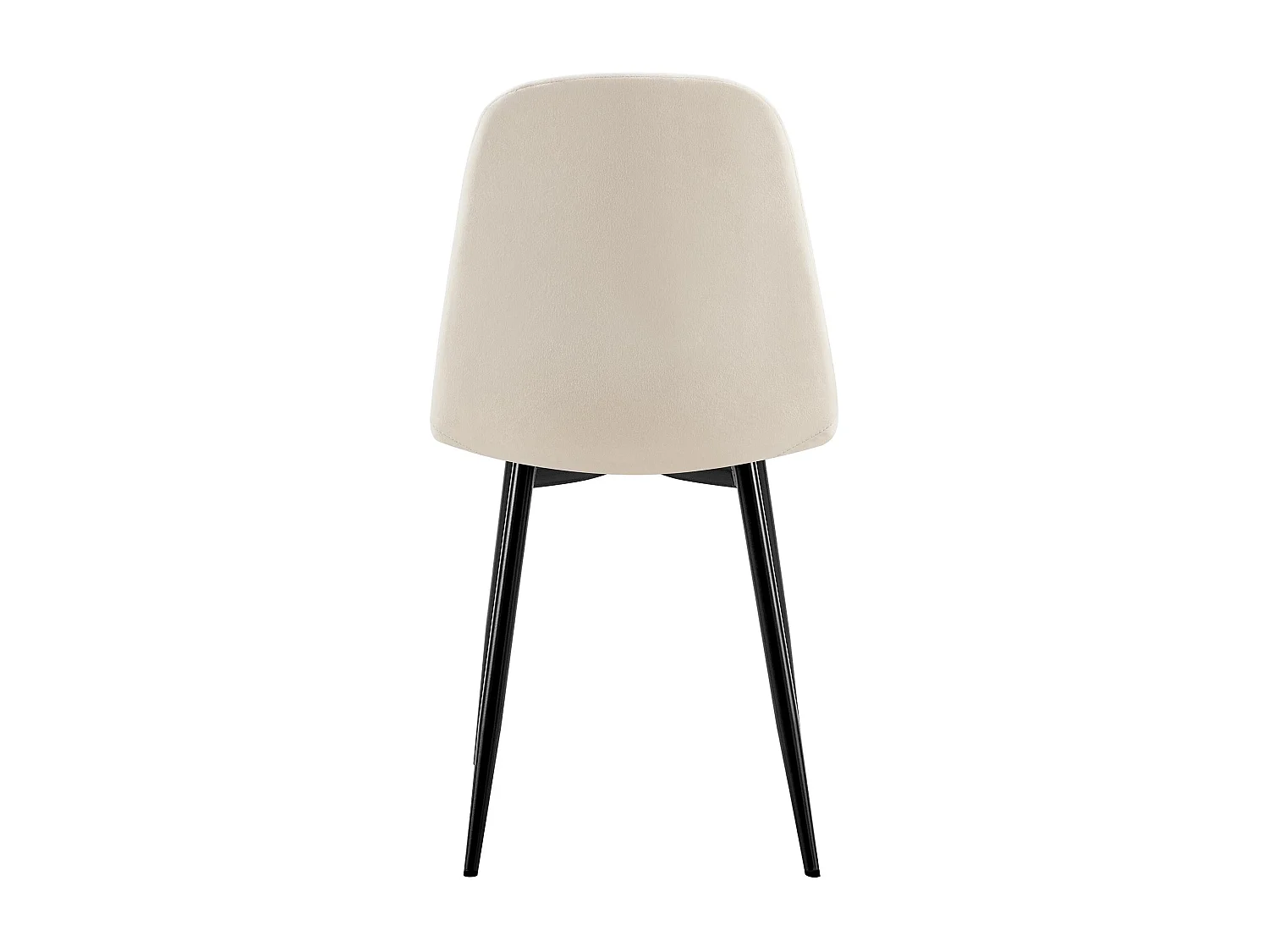 chaise salle à manger - Métal - Blanc crème - Baxter