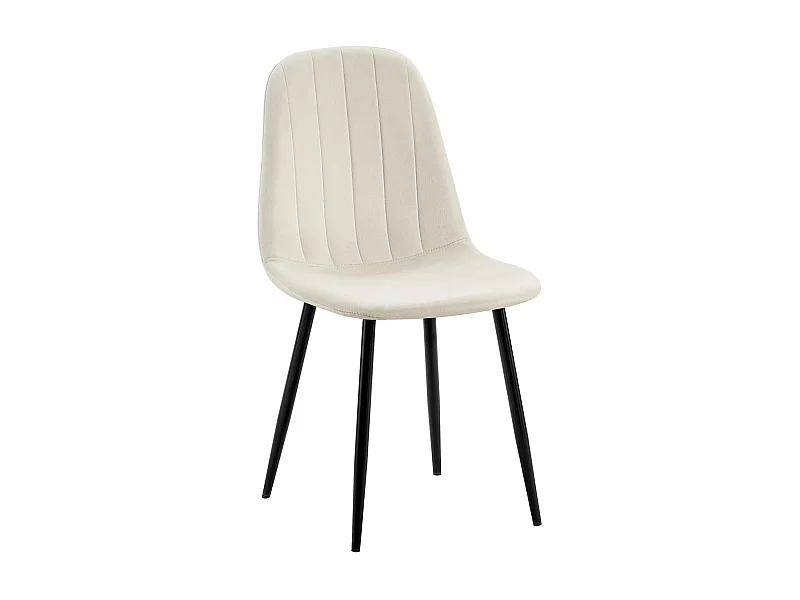 chaise salle à manger - Métal - Blanc crème - Baxter