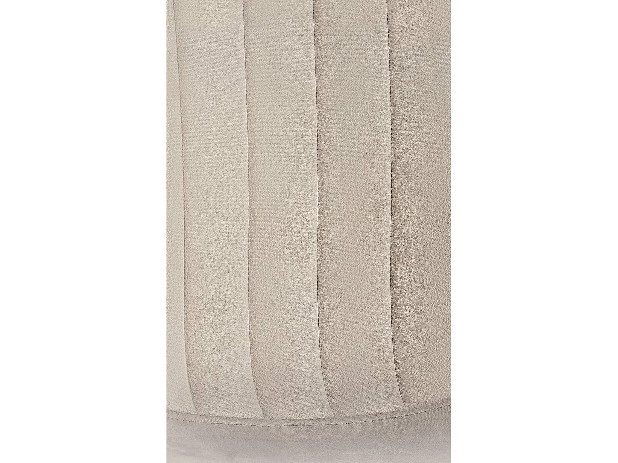 Lot de 4  chaise salle à manger - Velours - Gris - Baxter