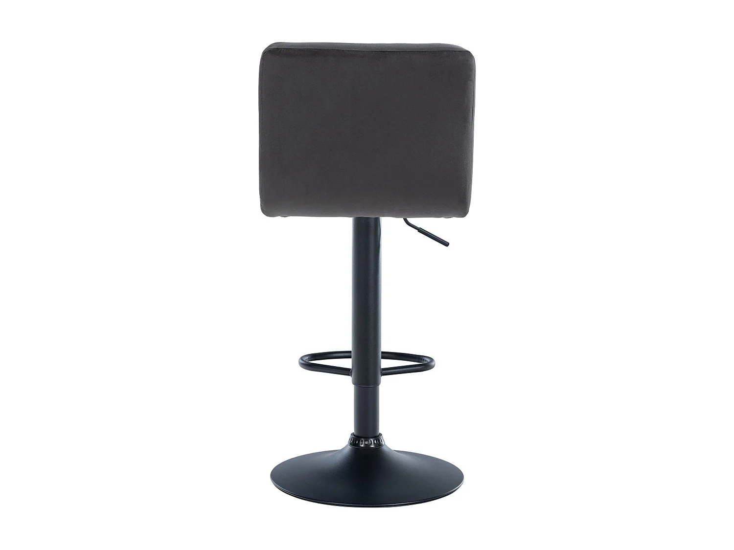 Lot de 2  Tabouret de bar - Velours & Noir - Noir - Peru