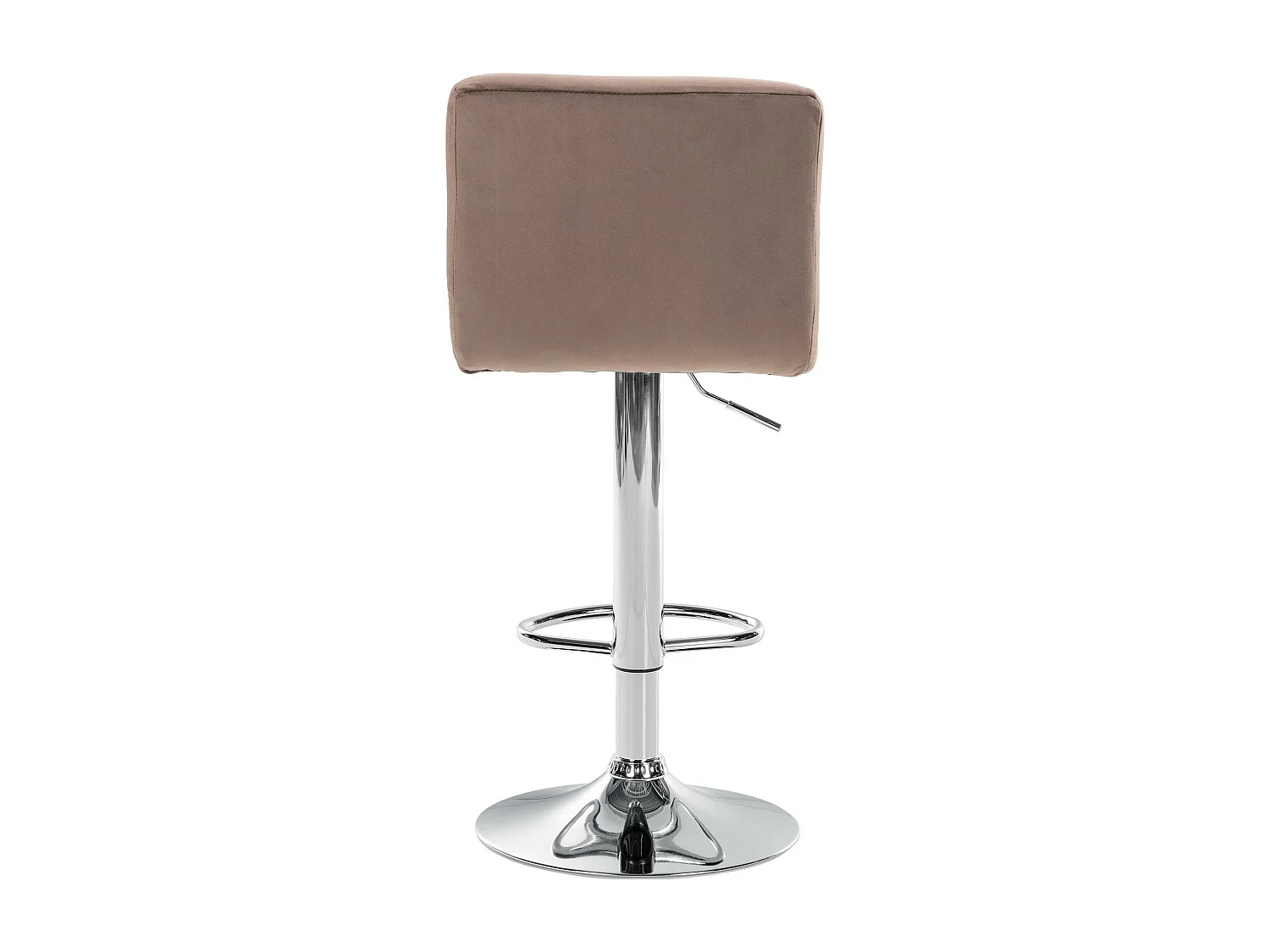 Lot de 2  Tabouret de bar - Velours & Chrome - Marron - Peru